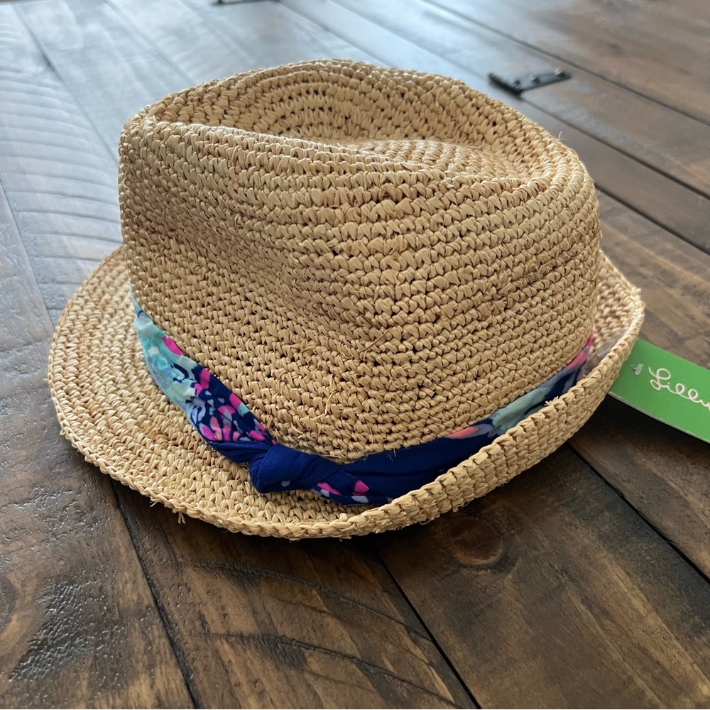Lilly Pulitzer Gypsea Girl Poolside Hat Natural Tan - Picture 2 of 8